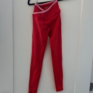 BuffBunny Red/Pink Women’s Leggings (XS)